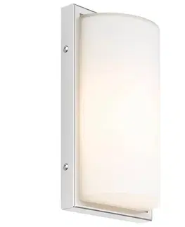 Vonkajšie nástenné svietidlá so senzorom LCD Vonkajšie nástenné svietidlo 040 so senzorom, biele