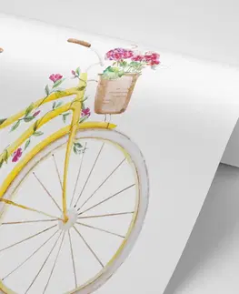 Samolepiace tapety Samolepiaca tapeta ilustrácia retro bicykla