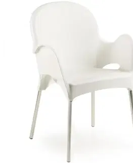 Plastové stoličky Stolička Atena kolor biela