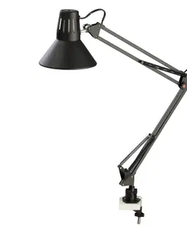 Stolové lampy na písací stôl ALCO Lampa na pracovisko PIERRE, čierna