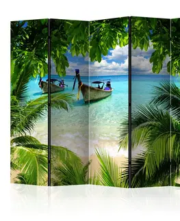 Paravány Paraván Tropical Paradise Dekorhome 225x172 cm (5-dielny)