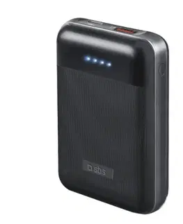 Powerbanky SBS Powerbank 10000 mAh, USB/USB-C PD 20 W, čierna TEBB10000PD20RUK