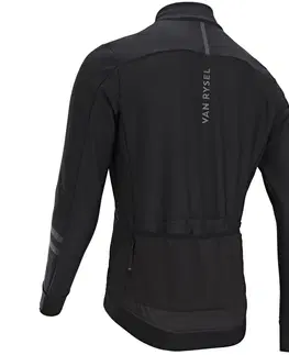 bundy a vesty Pánska zimná bunda Endurance na cestnú cyklistiku čierna