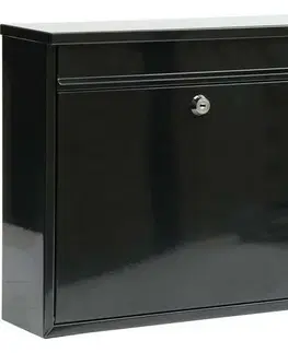 Poštové schránky Poštová schránka čierna, 31 x 36 x 10 cm
