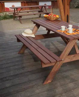 Záhradný pivný set - stôl a lavica set PIKNIK - 200 cm ROJAPLAST