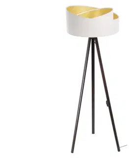 Lampy  Stojacia lampa GALAXY 1xE27/60W/230V biela/wenge 