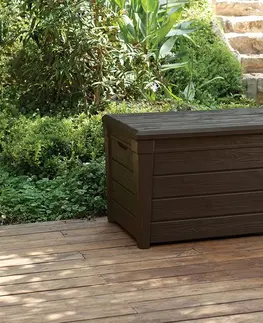 Záhradné úložné boxy Záhradný úložný box BRIGHTWOOD 455L Keter
