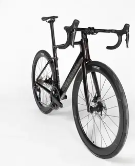 bicykle Cestný bicykel RCR PRO Shimano Ultegra DI2 so snímačom výkonu tmavomahagónový
