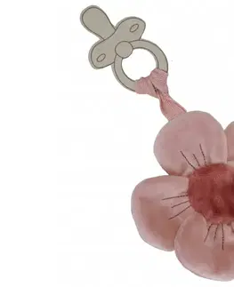 Plyšové hračky LITTLE DUTCH - Maznáčik na cumlík Kvety a motýle