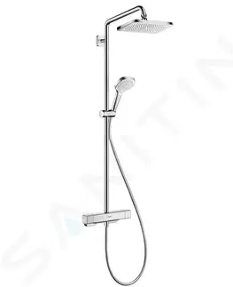 Kúpeľňové batérie HANSGROHE HANSGROHE - Croma Sprchový set Showerpipe s termostatom, 1jet, EcoSmart, chróm 27660000