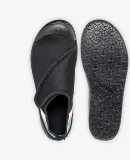 šnorchl Detská obuv do vody Aquashoes 120 so suchým zipsom čierna
