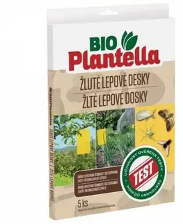 Outdoorové variče Kinekus Lepidlo dosky na hmyz 5ks žlté Bio Plantella