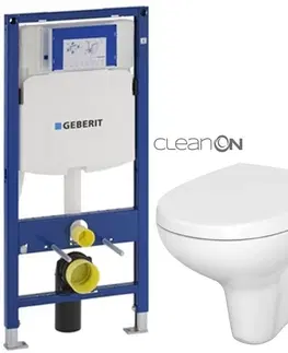 Kúpeľňa GEBERIT Duofix bez tlačidla + WC CERSANIT ARTECO CLEANON + SEDADLO 111.300.00.5 AT1