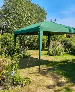 Záhradné stany a altány Kondela TREKAN TYP 1, 2x2 m, zelená rýchlorozkladací nožnicový altánok