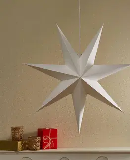 Vianočné svetelné hviezdy Markslöjd Papierová hviezda Duva na zavesenie, 75 cm
