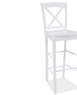 Jedálenské stoličky Signal Barová stolička CD-964 biela