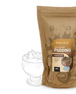 Zdravé potraviny Protein & Co. High protein pudding 600 g PRÍCHUŤ: Chocolate