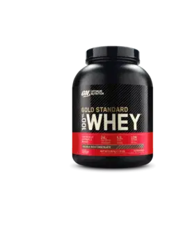 Viaczložkové srvátkové proteíny Optimum Nutrition 100 Whey Gold Standard 2250 g čokoláda lieskový oriešok