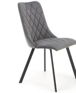 Čalúnené stoličky Stolička W164 šedá