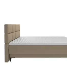 Postele Boxspringová posteľ, 180x200, béžová, OPTIMA B