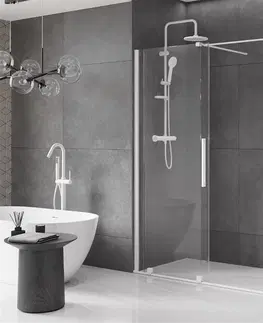 Sprchovacie kúty MEXEN/S - Velár sprchovací kút 150 x 75, transparent, biela 871-150-075-01-20
