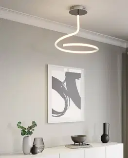 Stropné svietidlá Lucande Lucande Serpentina LED stropná lampa, stmievateľná