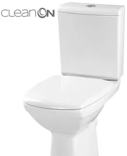 Kúpeľňa CERSANIT - WC KOMBI 482 CARINA NEW CLEAN ON 010 3 / 5l + sedadlo duraplastu soft close K31-044