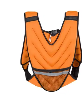 Ostatné fitness náradie Záťažová vesta inSPORTline Klaper 5 kg oranžová