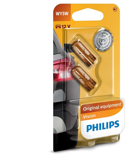 Žiarovky Philips SADA 2x Autožiarovka Philips VISION 12396B2 W2,1x9,5D/5W/12V 