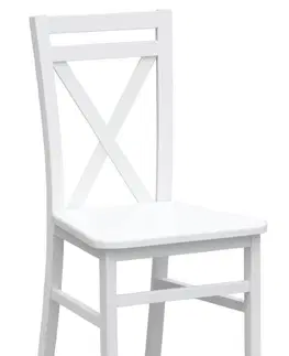 Jedálenské stoličky a kreslá Drevená stolička DARIUSZ 2 Halmar Jelša / biela