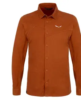 Pánské košele Pánske tričko Salewa s dlhým rukávom Fanes Hemp 28298-4170 autumnal XL