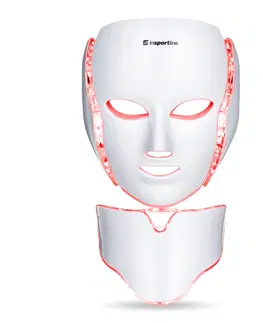 Lampy pre svetelnú terapiu Ošetrujúca LED maska na tvár a krk inSPORTline Hilmana