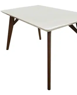 Jedálenské stoly Jedálenský stôl Flay 130x80 orech / béžová