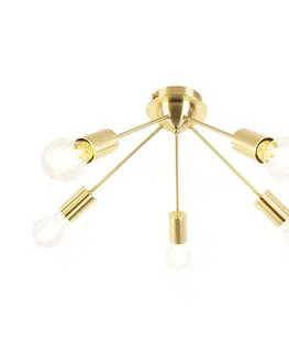 Stropne svietidla Stropná lampa v štýle art deco zlatá 5-svetlá -Facil