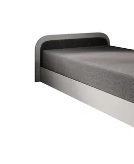 Jednolôžkové postele ArtElta Jednolôžková posteľ PARYS sivá | 80 x 190 cm Farba: Ľavá / Sawana 14