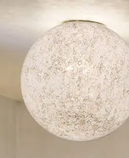 Stropné svietidlá Vistosi Ručne vyrobená sklená stropná lampa RINA