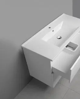 Kúpeľňa AQUALINE - VEGA umývadlová skrinka 97x60x43,6cm, 2x zásuvka, biela VG103