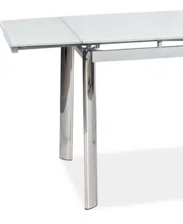 Jedálenské stoly GT-020 rozkladací jedálenský stôl, biely