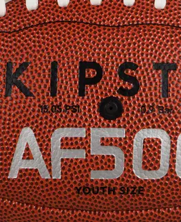 futbal Lopta na americký futbal AF500 veľkosť youth hnedá