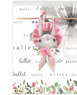 Obrazy do detskej izby Dekoračný obraz do izby - Zajačik a balet
