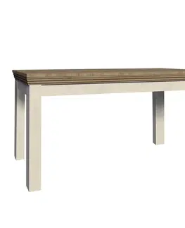 Jedálenské stoly Jedálenský rozkladací stôl, sosna nordická/dub divoký, 160-203x90 cm, ROYAL ST