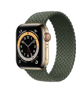 Príslušenstvo k wearables COTEetCI nylónový náramok 145 mm pre Apple Watch 42/44/45 mm, zelený