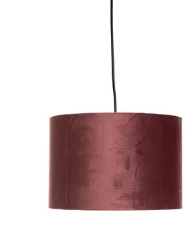 Zavesne lampy Moderne hanglamp roze met goud 30 cm - Rosalina