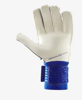 futbal Brankárske rukavice F500 Viralto bielo-modré