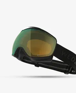okuliare Lyžiarske a snowboardové okuliare G 900 S3 do pekného počasia čierne