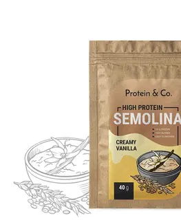 Zdravé potraviny Protein & Co. Proteínová krupicová kaša 40 g PRÍCHUŤ: Creamy vanilla