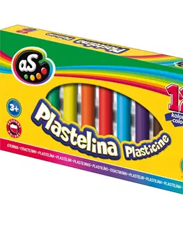 Hračky ASTRA - AS Školská plastelína 12 farieb, 303219003