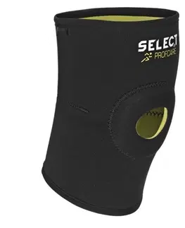 Futbalové chrániče a bandáže Bandáž kolena Select Knee support w / palice 6201 čierna