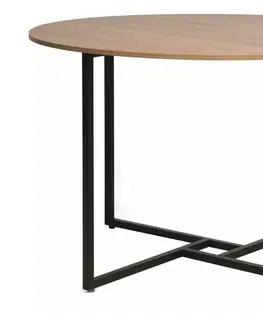 Jedálenské stoly ATOL jedálenský stôl, dub / čierna