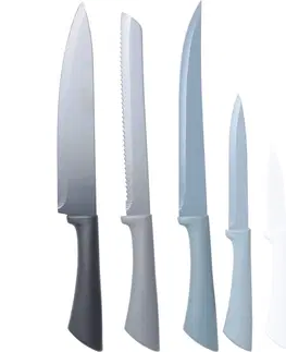 Kuchynské nože 5-dielna sada nožov v stojane